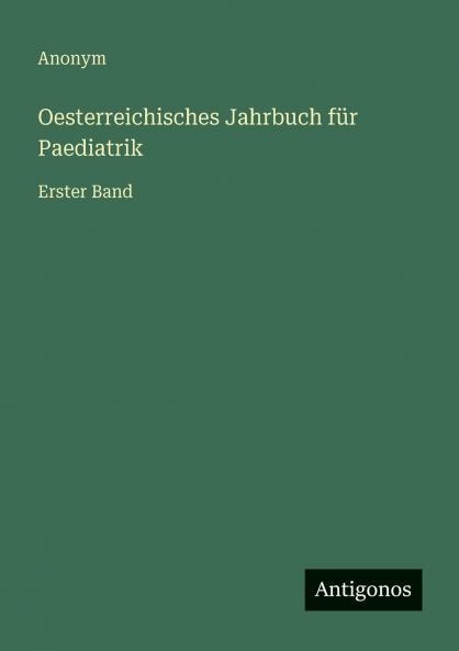 Oesterreichisches Jahrbuch für Paediatrik