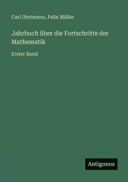 Jahrbuch über die Fortschritte der Mathematik