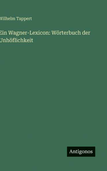 Ein Wagner-Lexicon