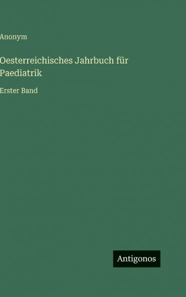 Oesterreichisches Jahrbuch für Paediatrik