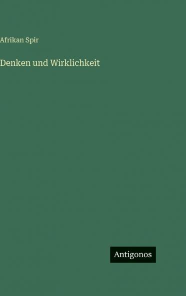 Denken und Wirklichkeit