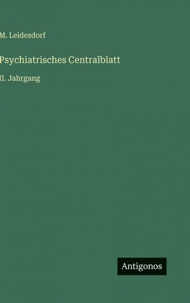 Psychiatrisches Centralblatt