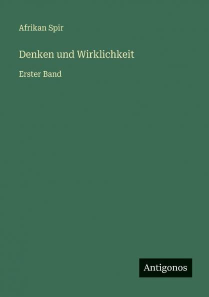 Denken und Wirklichkeit