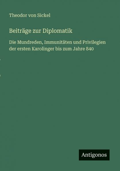Beiträge zur Diplomatik