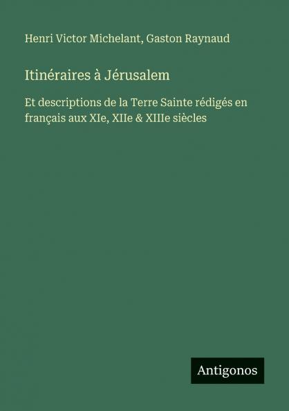 Itinéraires à Jérusalem