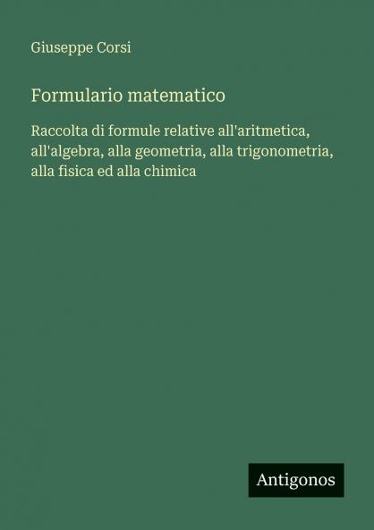 Formulario matematico