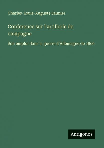 Conference sur l'artillerie de campagne