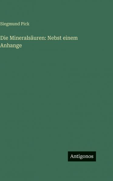 Die Mineralsäuren
