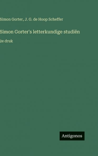 Simon Gorter's letterkundige studiën