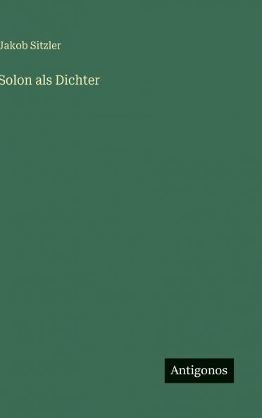 Solon als Dichter