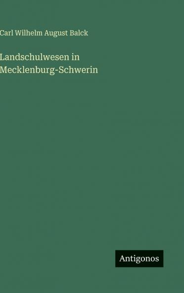 Landschulwesen in Mecklenburg-Schwerin
