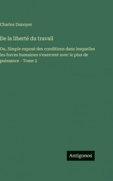 De la liberté du travail