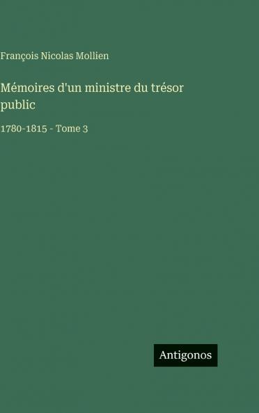 Mémoires d'un ministre du trésor public