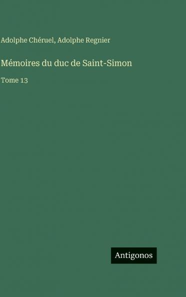 Mémoires du duc de Saint-Simon