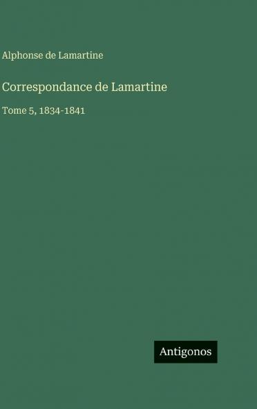 Correspondance de Lamartine