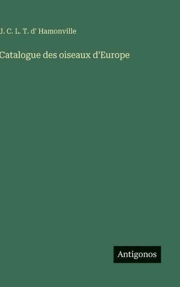 Catalogue des oiseaux d'Europe
