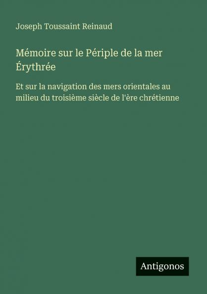 Mémoire sur le Périple de la mer Érythrée