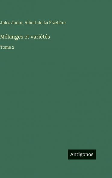 Mélanges et variétés