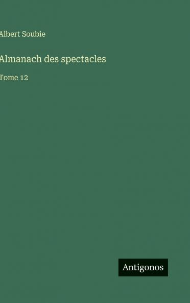 Almanach des spectacles