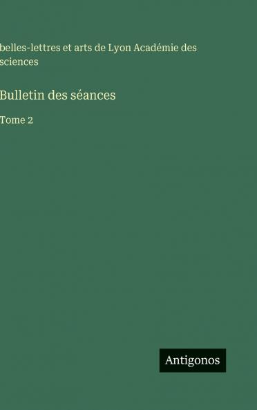 Bulletin des séances