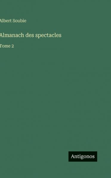 Almanach des spectacles
