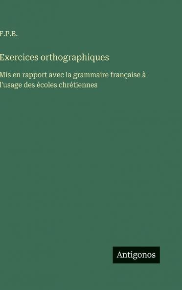 Exercices orthographiques