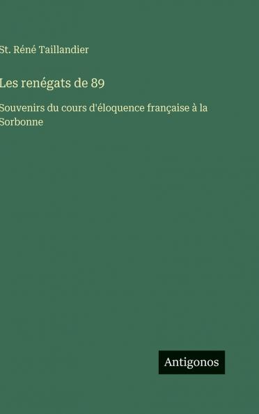 Les renégats de 89