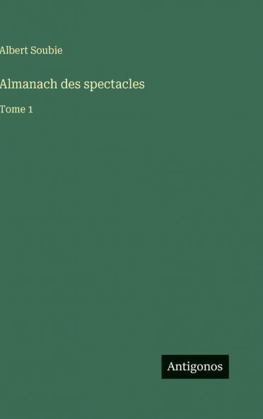 Almanach des spectacles