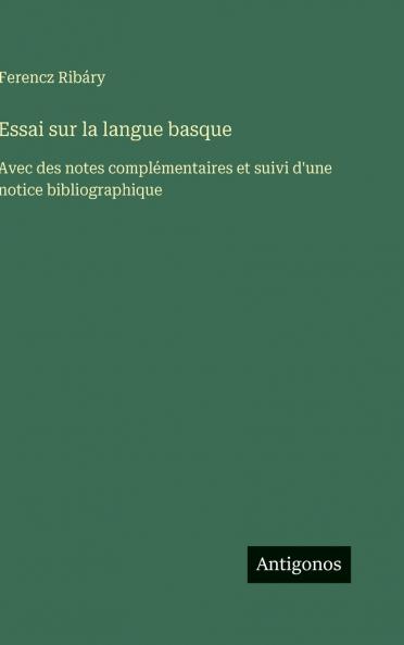 Essai sur la langue basque