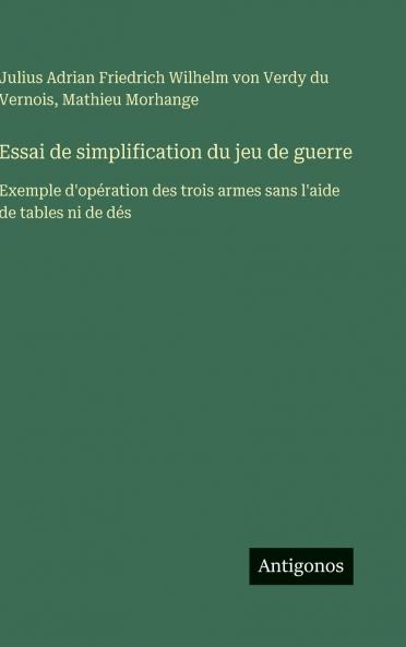 Essai de simplification du jeu de guerre