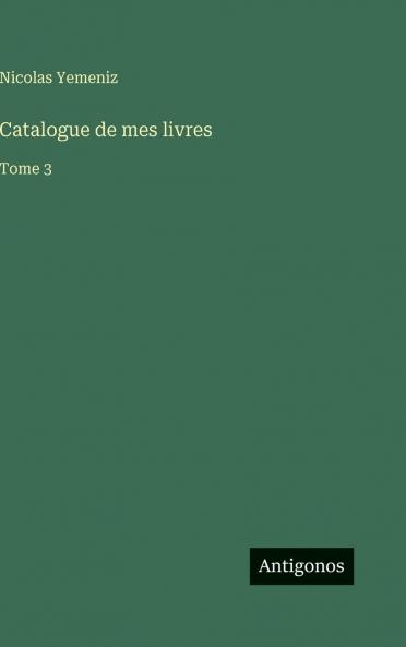 Catalogue de mes livres