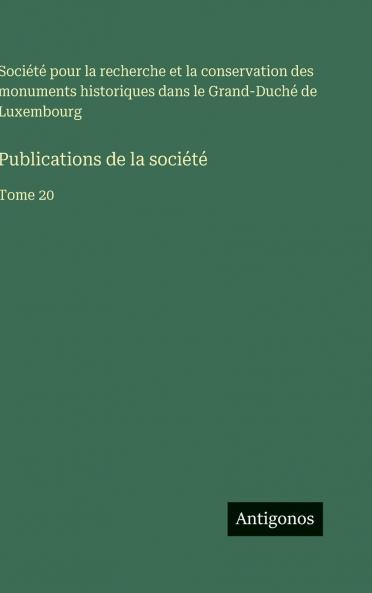 Publications de la société