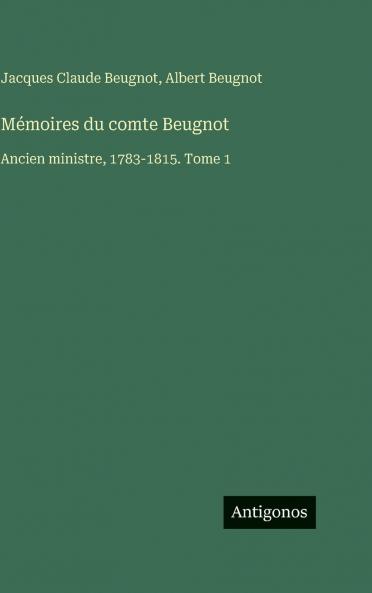 Mémoires du comte Beugnot