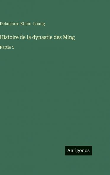 Histoire de la dynastie des Ming