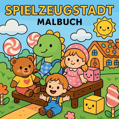 Spielzeugstadt - Malbuch