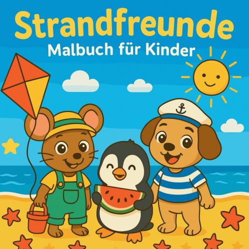 Strandfreunde - Malbuch für Kinder