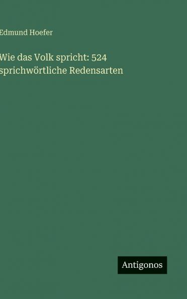 Wie das Volk spricht