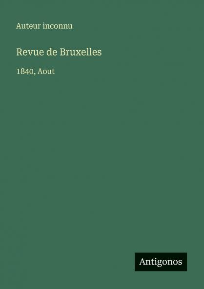 Revue de Bruxelles