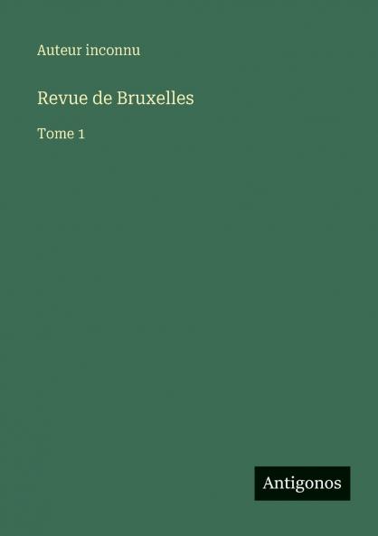 Revue de Bruxelles