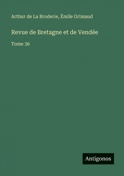 Revue de Bretagne et de Vendée