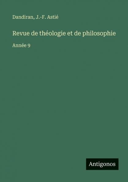 Revue de théologie et de philosophie