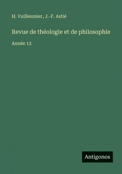 Revue de théologie et de philosophie