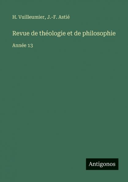 Revue de théologie et de philosophie