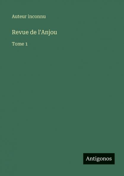 Revue de l'Anjou