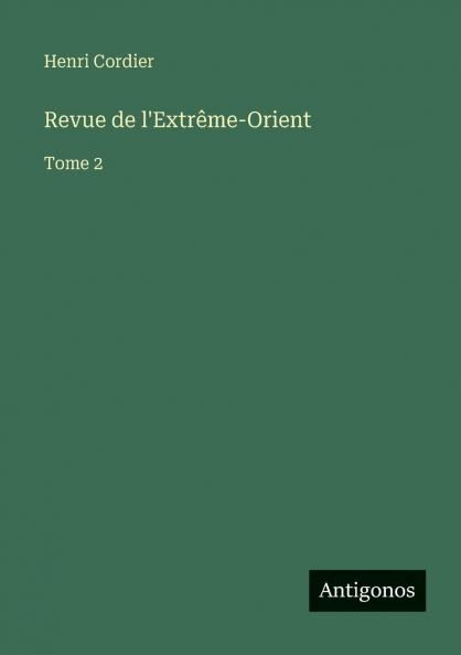 Revue de l'Extrême-Orient