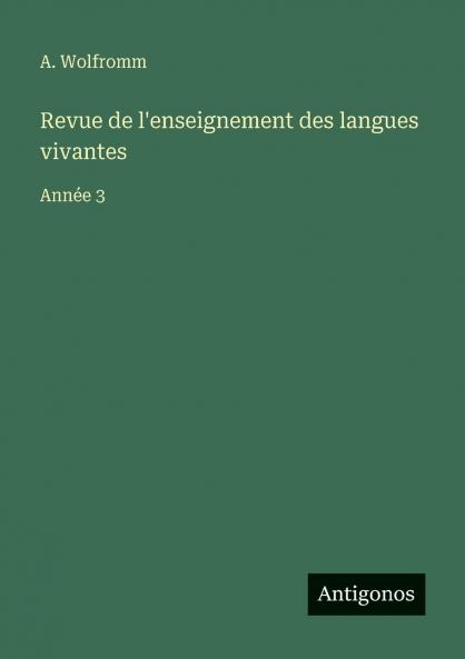 Revue de l'enseignement des langues vivantes