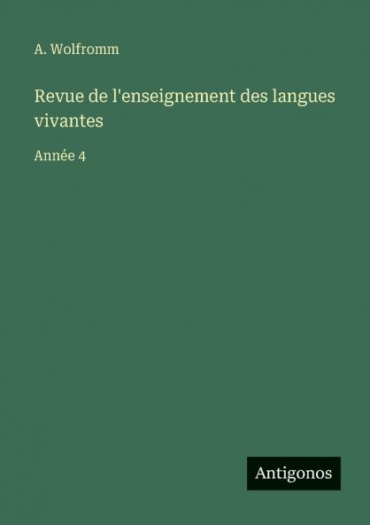Revue de l'enseignement des langues vivantes
