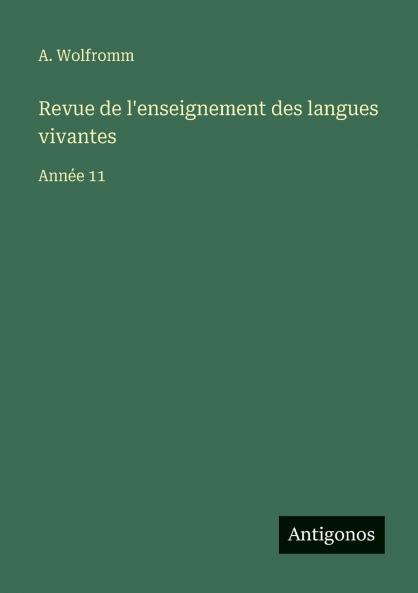 Revue de l'enseignement des langues vivantes