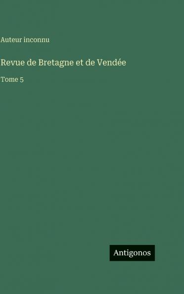Revue de Bretagne et de Vendée