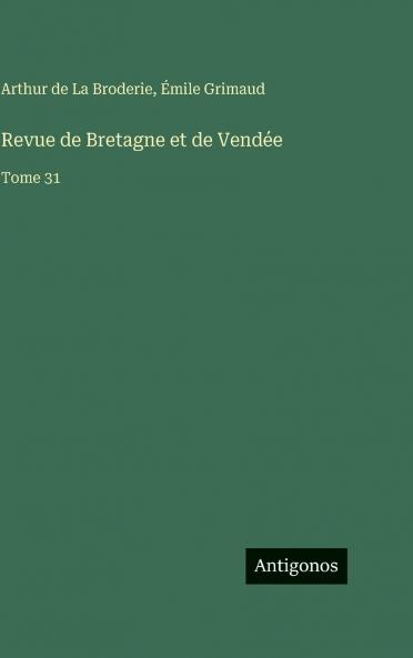 Revue de Bretagne et de Vendée